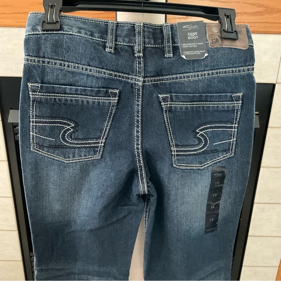 NWT Silver Zane Boot Jeans, Girls Sz 10 - Picture 4 of 10